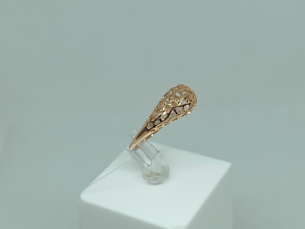 КОЛЬЦО С КАМНЯМИ (Au 585)