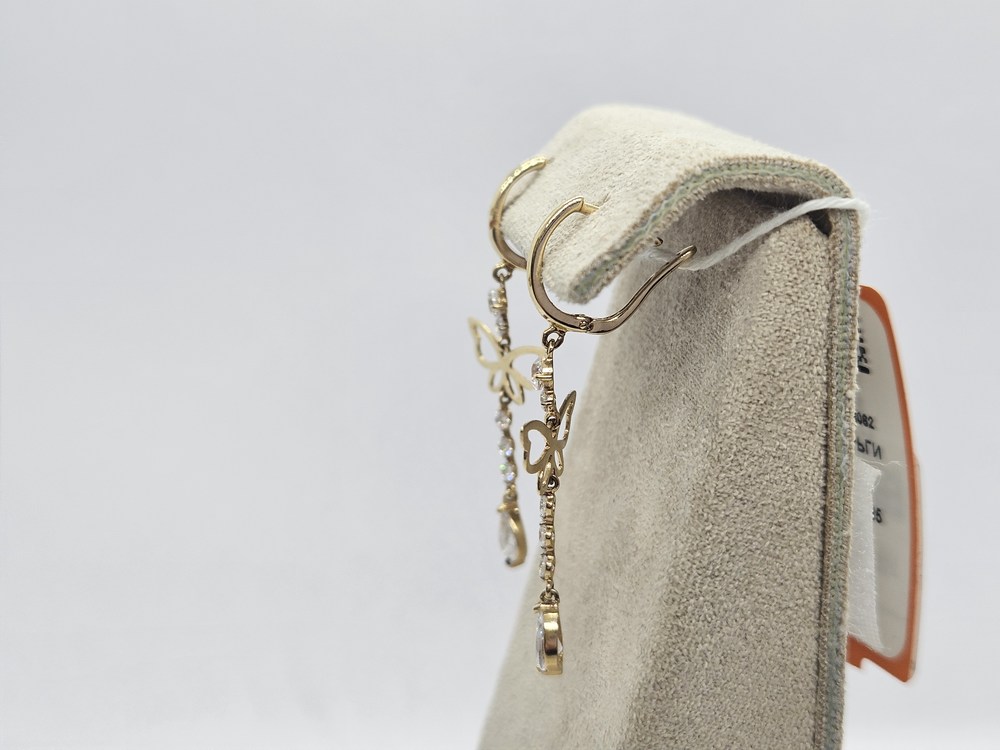 СЕРЬГИ С КАМНЯМИ (Au 585)