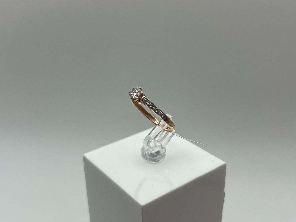 КОЛЬЦО С КАМНЯМИ (Au 585)