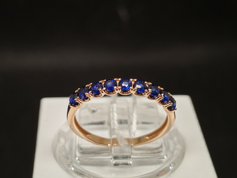 КОЛЬЦО С КАМНЯМИ (Au 585)