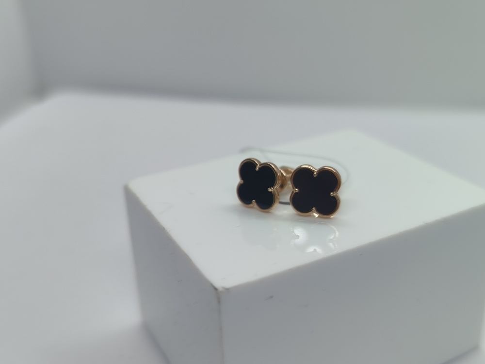 СЕРЬГИ ПУСЕТЫ с камнем (Au 585)