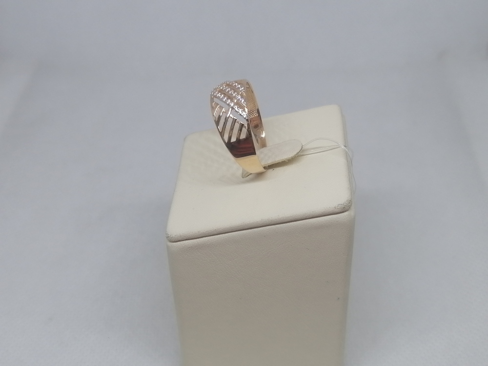 КОЛЬЦО С КАМНЯМИ (Au 585)