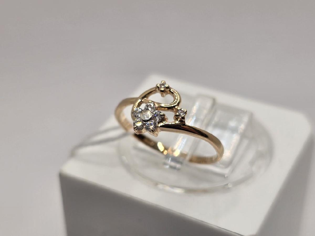 КОЛЬЦО С КАМНЯМИ (Au 585)