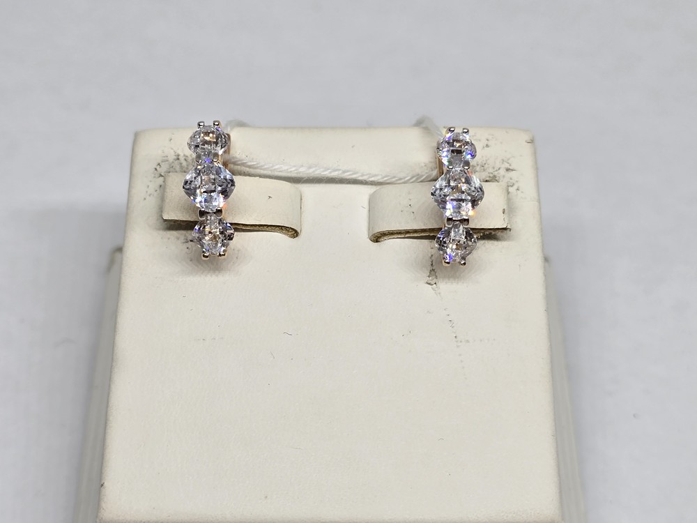 СКМИ585 СЕРЬГИ С КАМНЯМИ (Au 585)