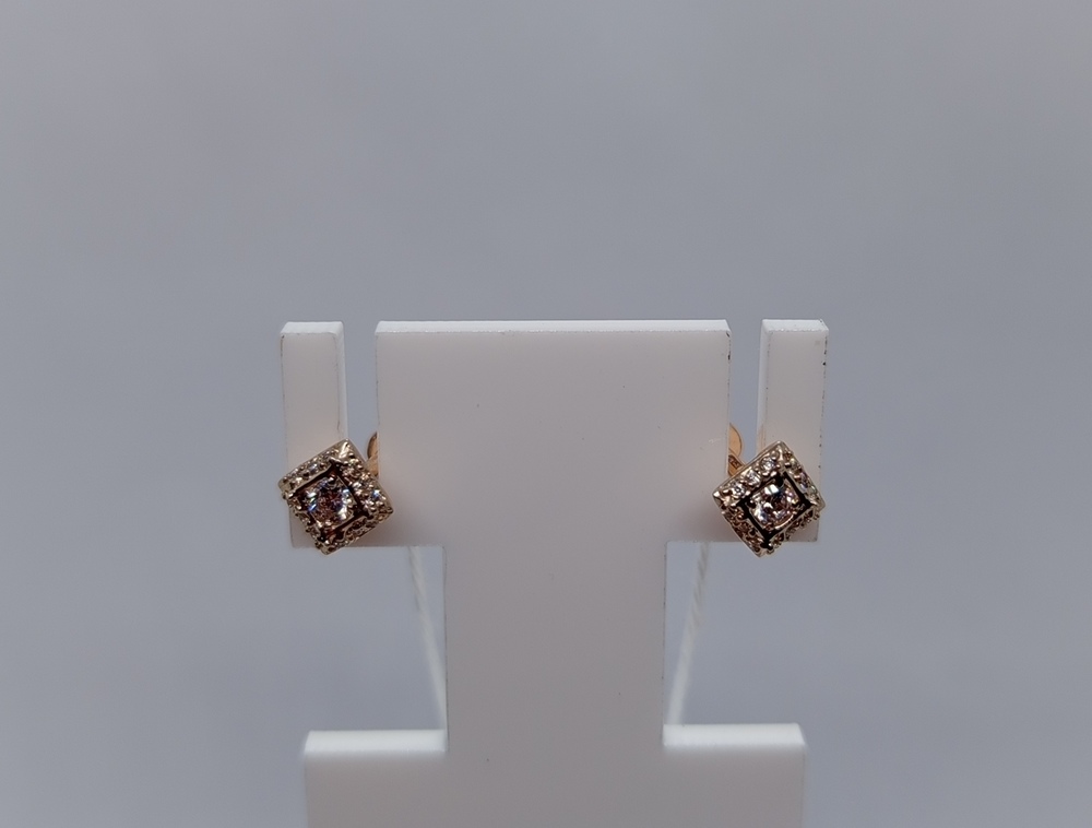 СПУС585 СЕРЬГИ ПУСЕТЫ (Au 585)