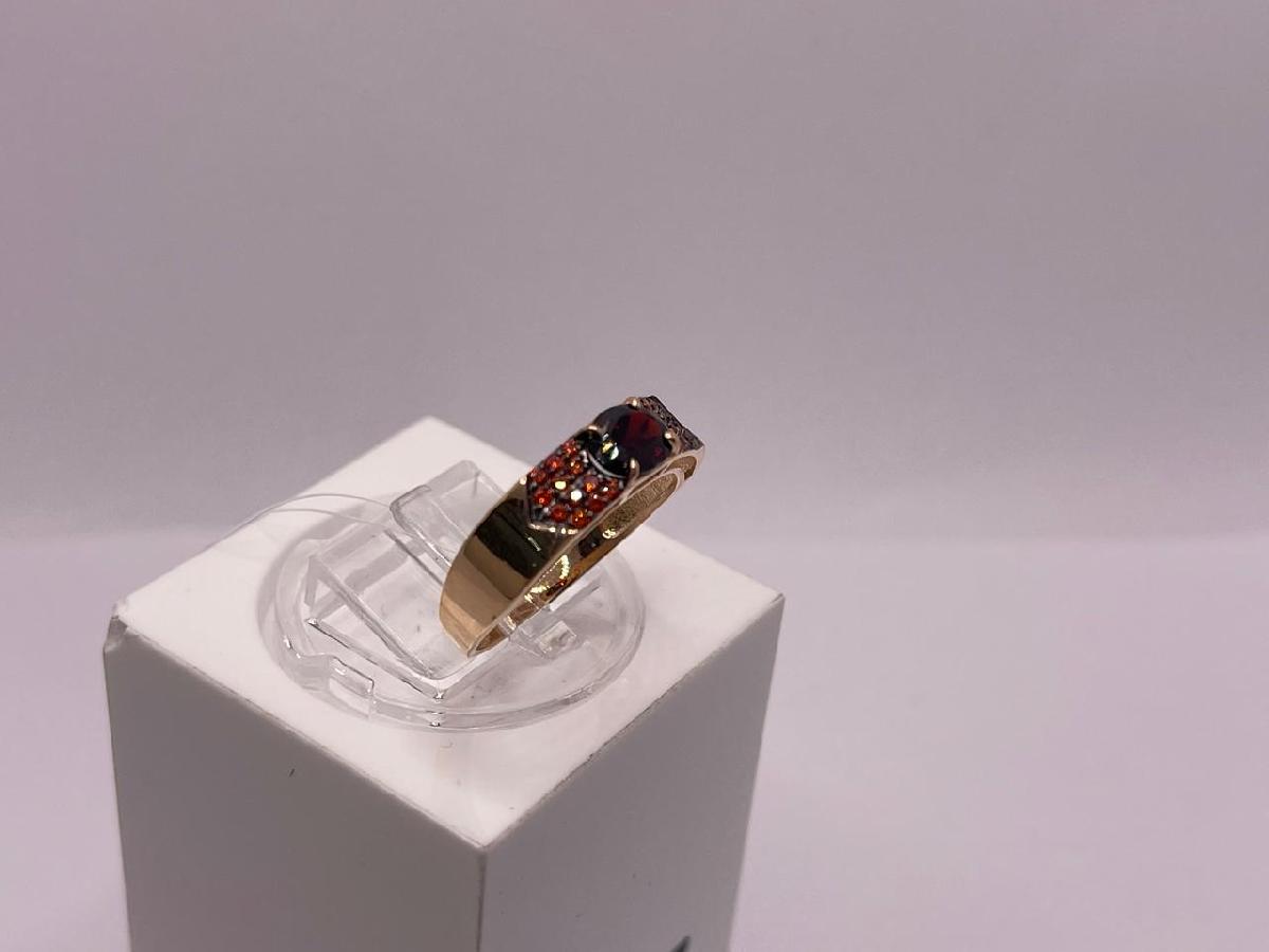 КОЛЬЦО ГРАНАТ с камнями (Au 585)