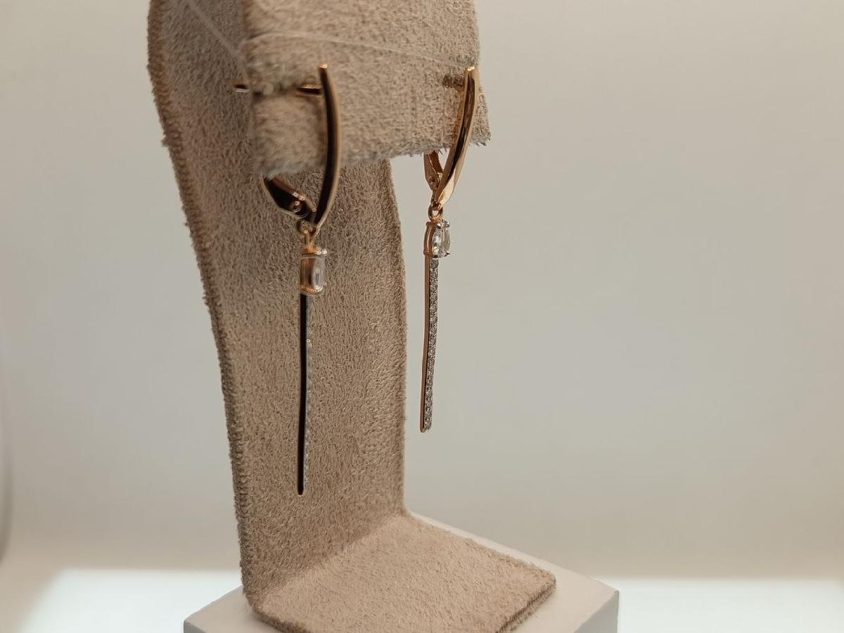 СЕРЬГИ С КАМНЯМИ (Au 585)