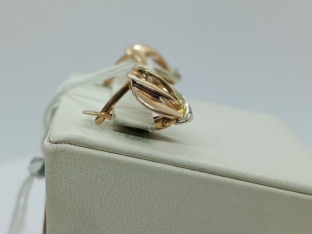 СКМИ585 СЕРЬГИ С КАМНЯМИ (Au 585)