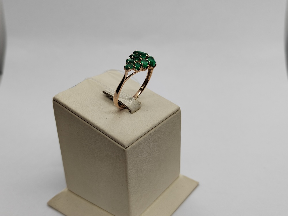 КОЛЬЦО С КАМНЯМИ (Au 585)