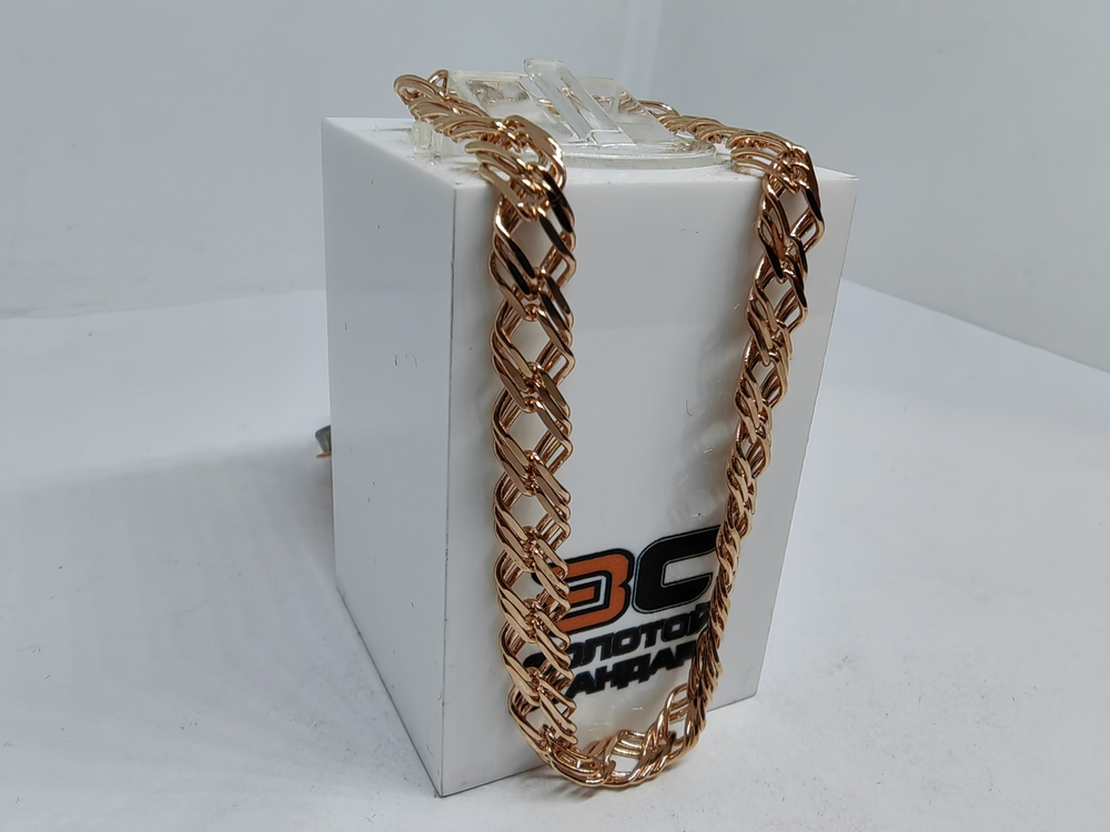 БРАСЛЕТ ПОЛНОВЕСНЫЙ Ромб тройной Au 585