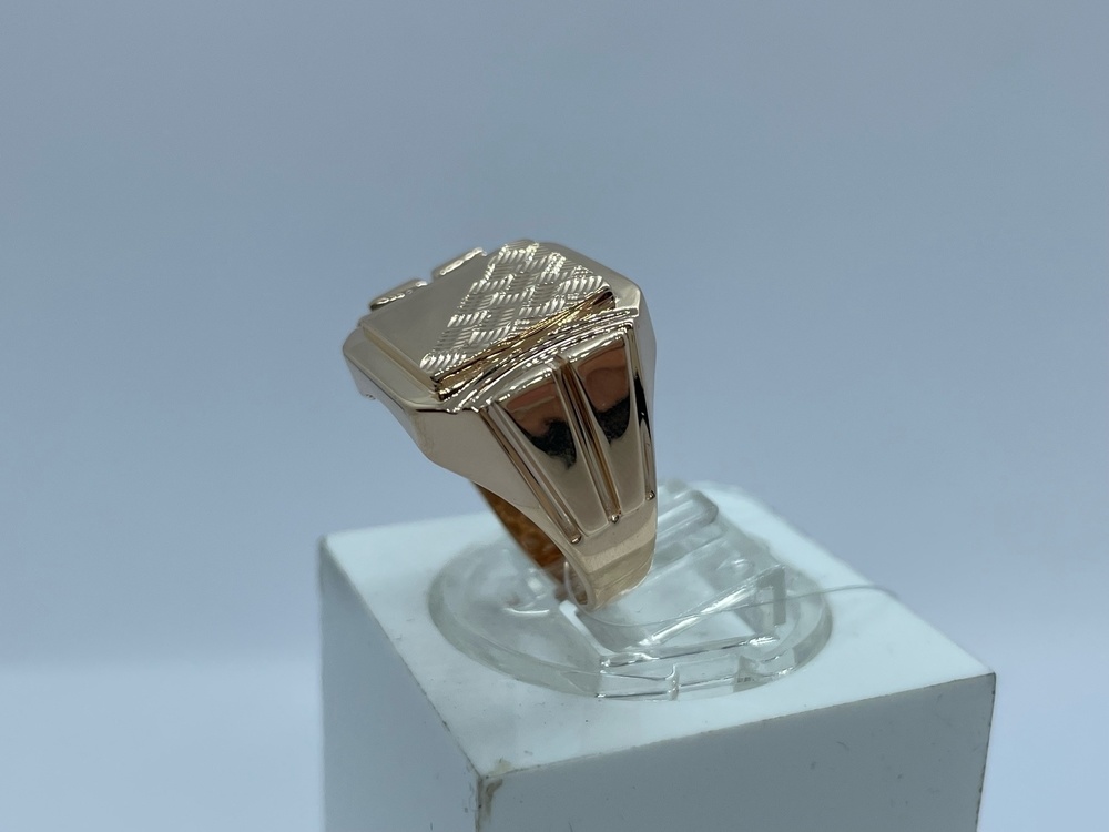 КОЛЬЦО ПЕЧАТКА без камня (Au 585)