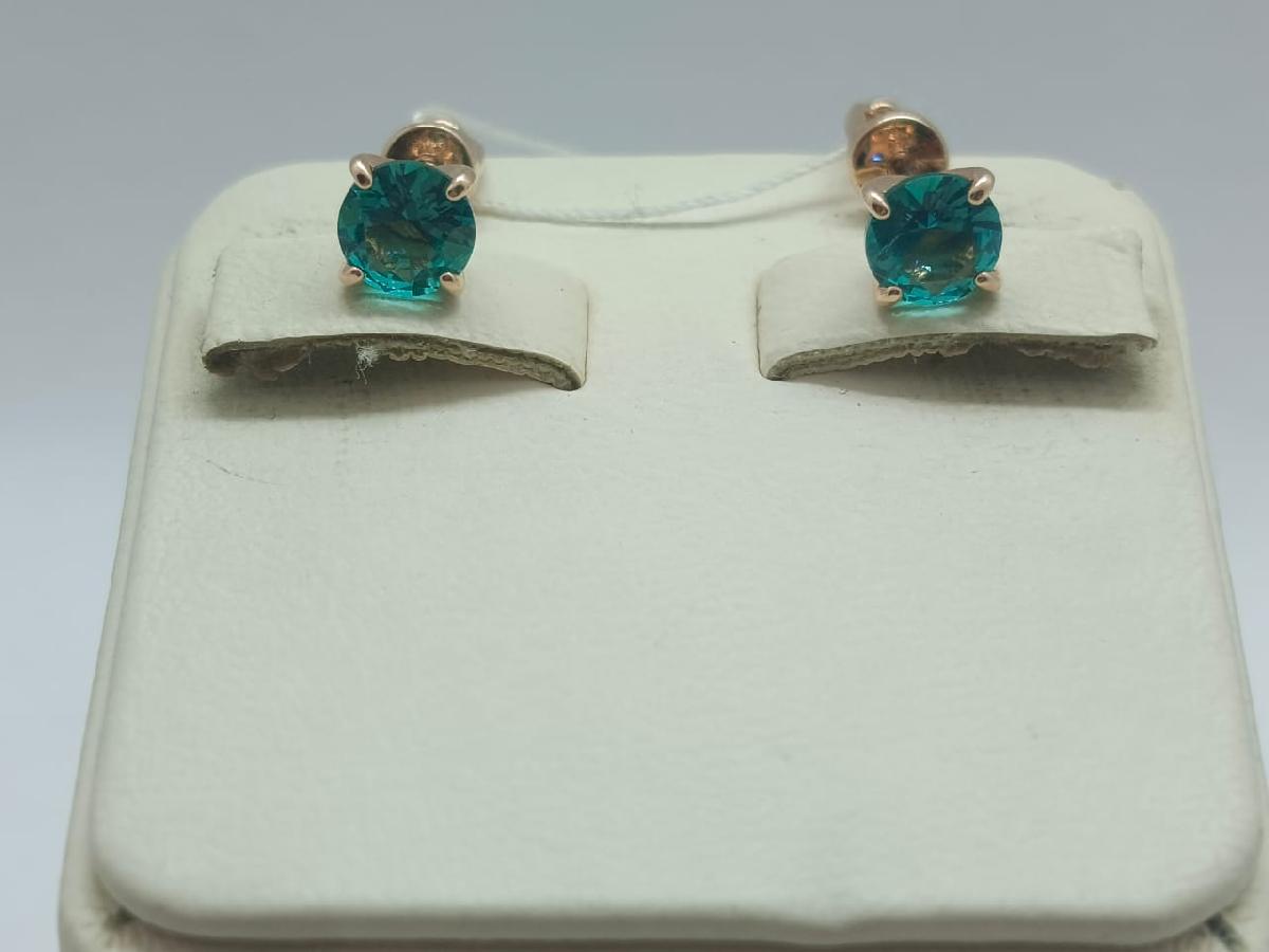 СПУС585 СЕРЬГИ ПУСЕТЫ (Au 585)