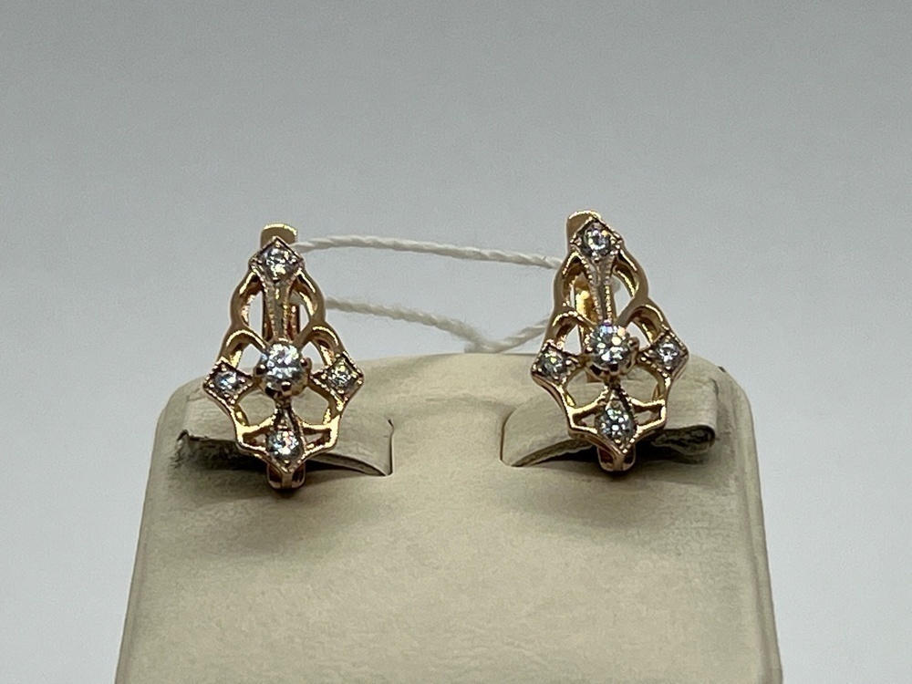 СЕРЬГИ БЕЗ КАМНЯ (Au 585)