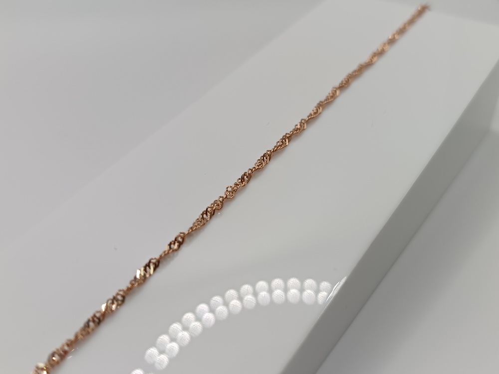 БРАСЛЕТ ПУСТОТЕЛЫЙ Сингапур Au 585