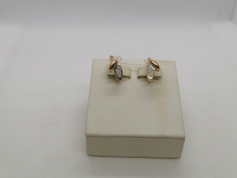 СКМИ585 СЕРЬГИ С КАМНЯМИ (Au 585)