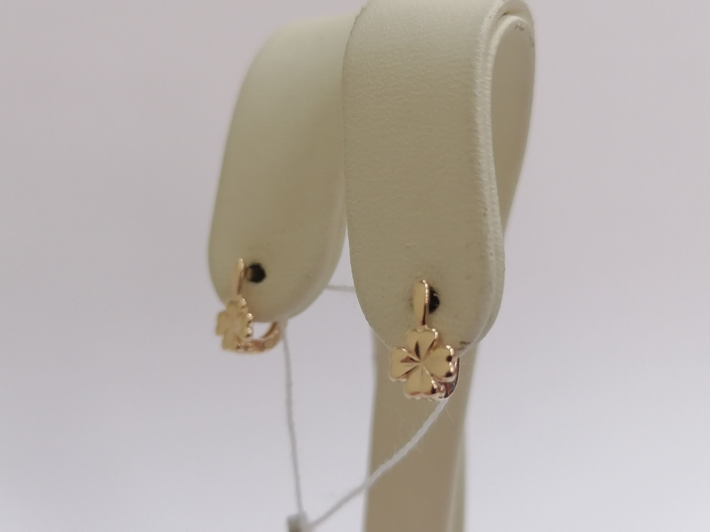 СБКМ585 СЕРЬГИ БЕЗ КАМНЯ (Au 585)