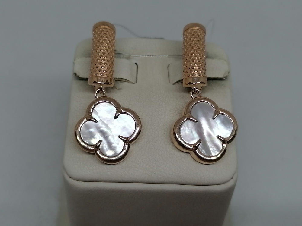 СЕРЬГИ ПЕРЛАМУТР (Au 585)