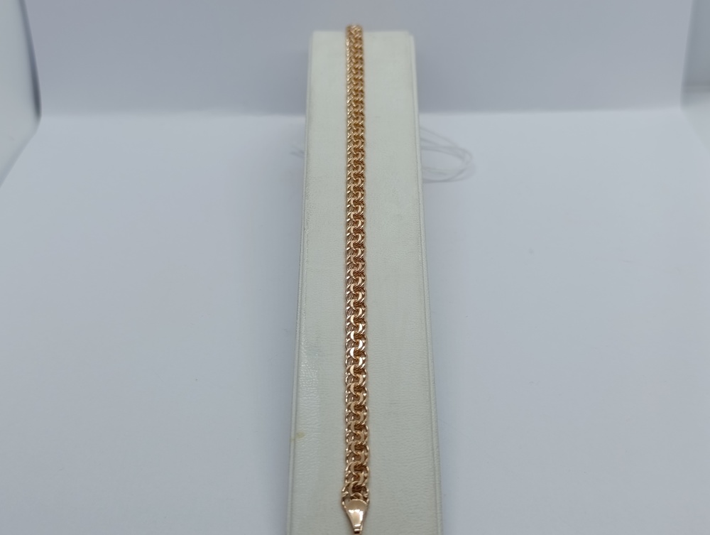 БЛБ585 БРАСЛЕТ ПОЛНОВЕСНЫЙ Бисмарк (Au 585)