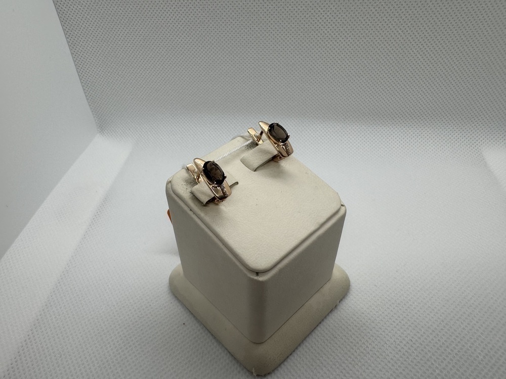 СКМИ585 СЕРЬГИ С КАМНЯМИ (Au 585)