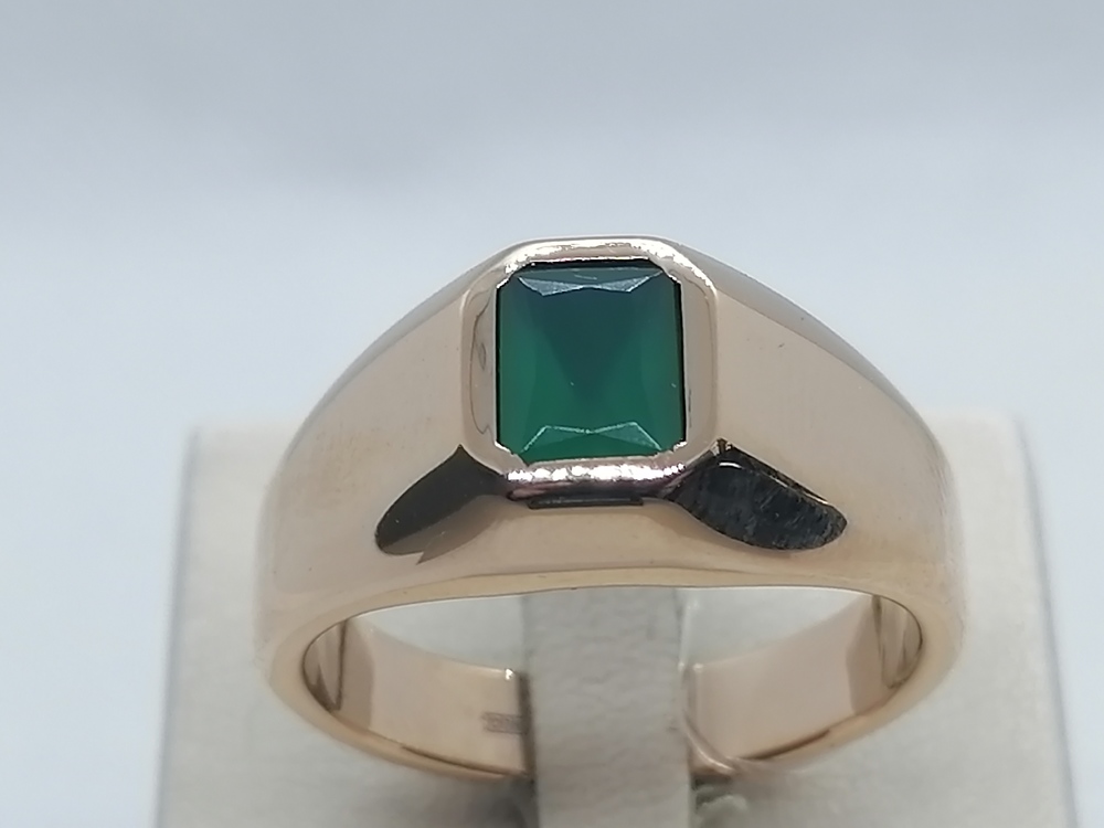 КОЛЬЦО ПЕЧАТКА с камнем (Au 585)