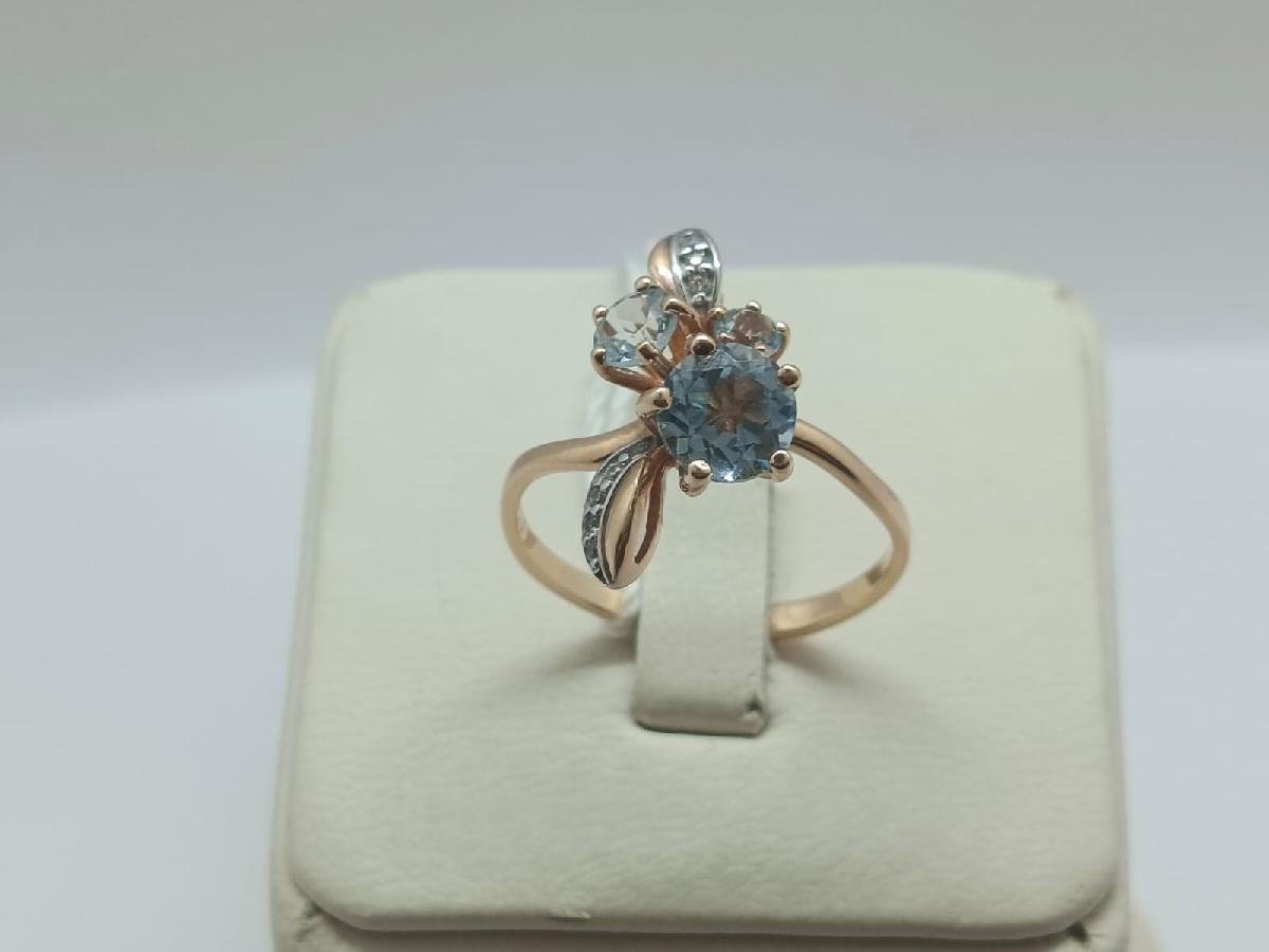 КОЛКМИ585 КОЛЬЦО С КАМНЯМИ (Au 585)