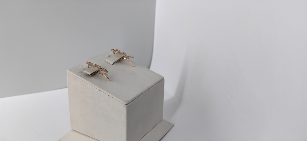 СКМИ585 СЕРЬГИ С КАМНЯМИ (Au 585)