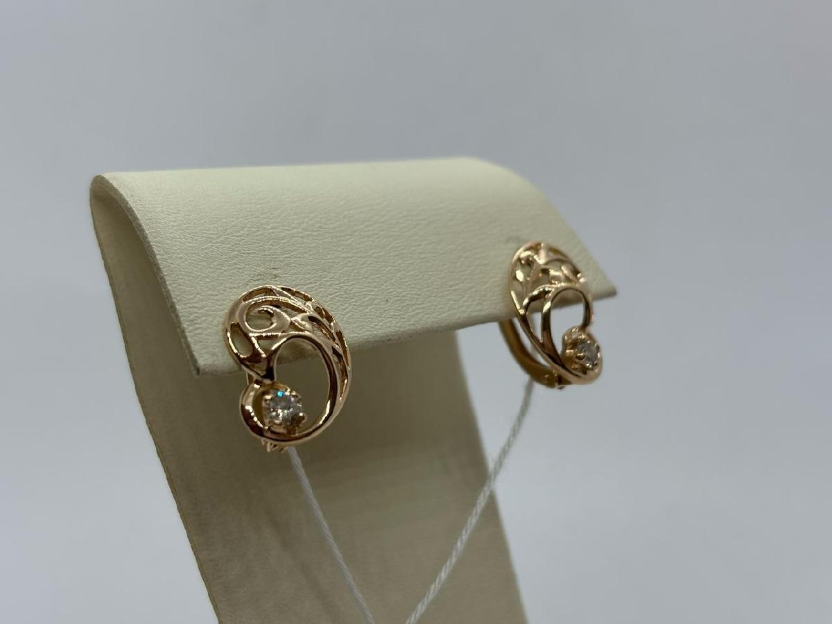 СЕРЬГИ БРИЛЛИАНТ (Au 585)