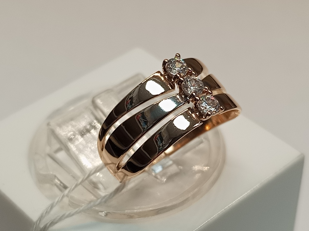 КОЛКМИ585 КОЛЬЦО С КАМНЯМИ (Au 585)