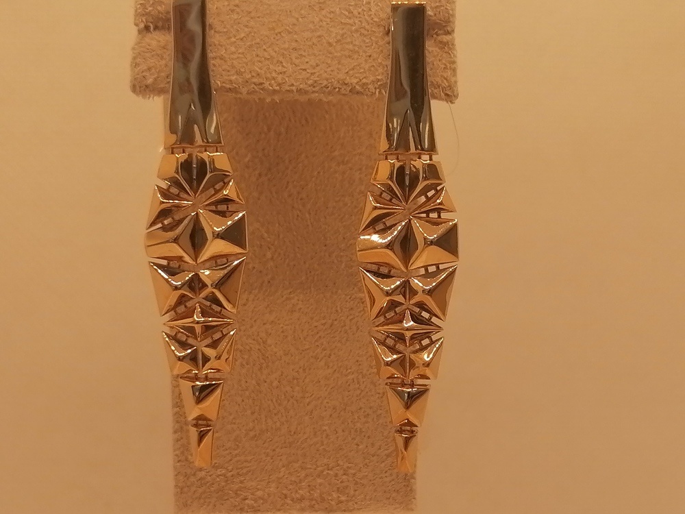 СЕРЬГИ БЕЗ КАМНЯ (Au 585)