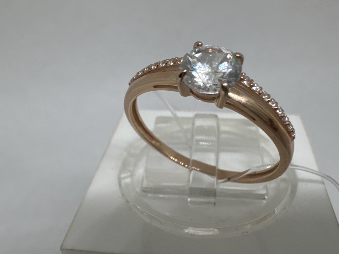 КОЛЬЦО С КАМНЯМИ (Au 585)