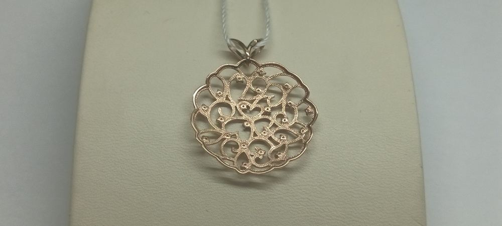 ПОДКМИ585 ПОДВЕСКА С КАМНЯМИ (Au 585)