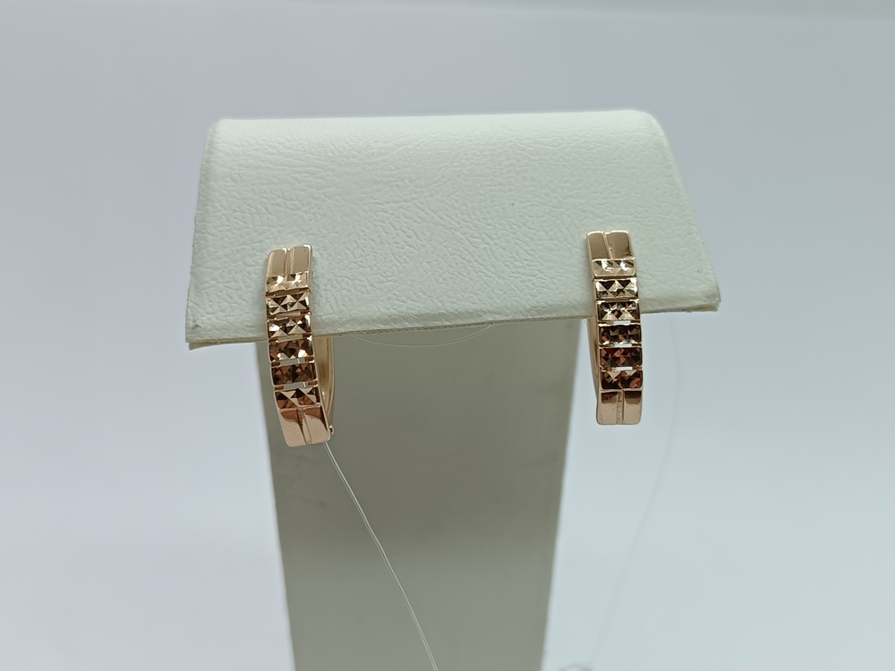 СЕРЬГИ БЕЗ КАМНЯ (Au 585)