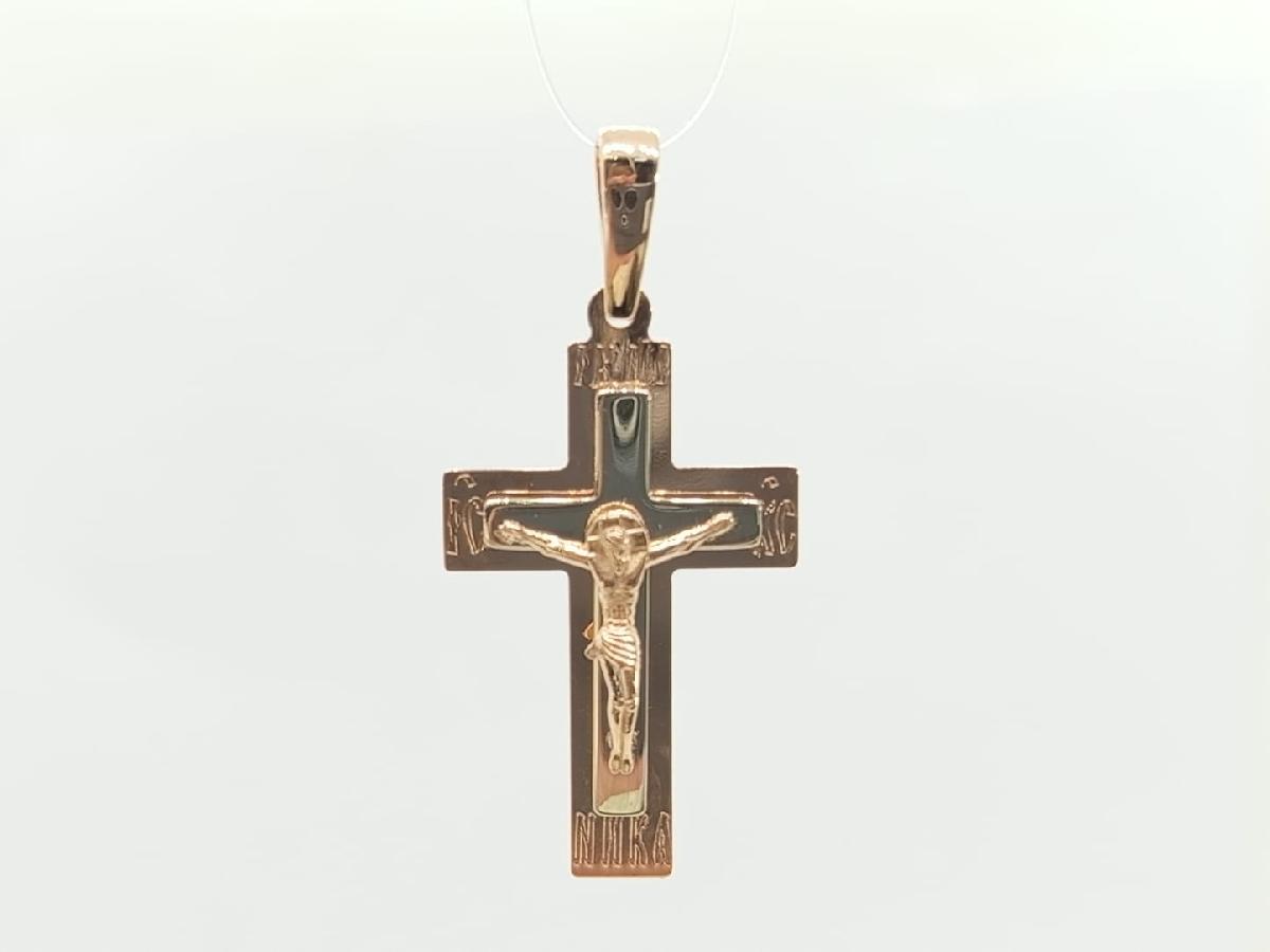 ПОДВЕСКА КРЕСТ без камня (Au 585)