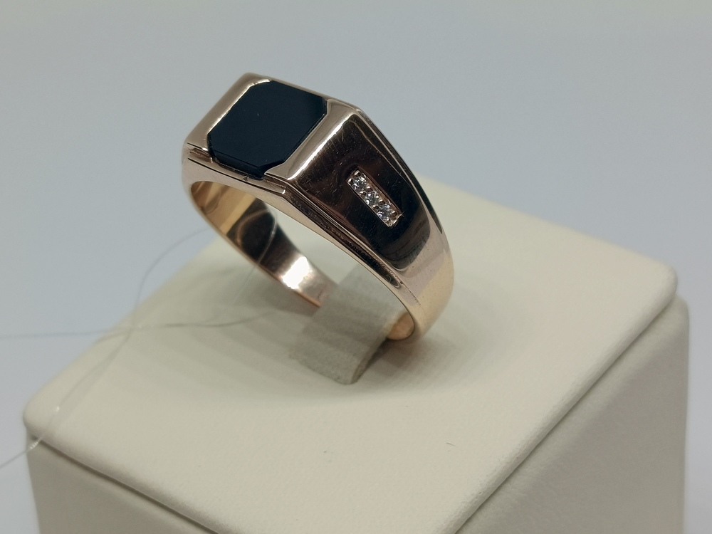 ПЕЧАТКА С КАМНЯМИ (Au 585)