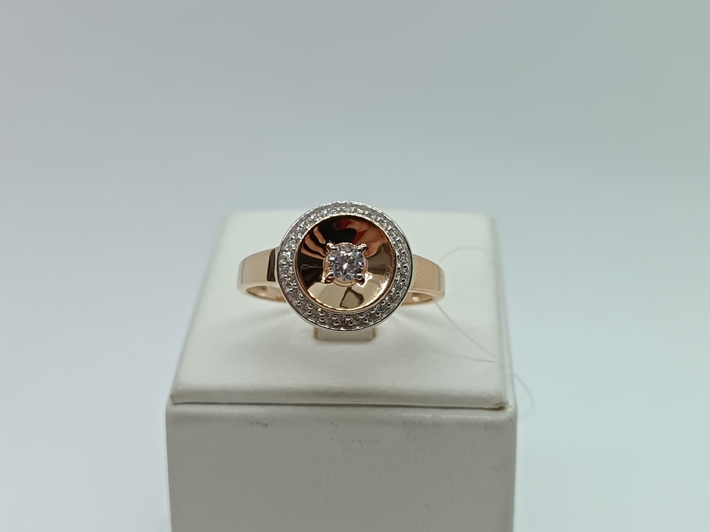 КОЛЬЦО С КАМНЯМИ (Au 585)