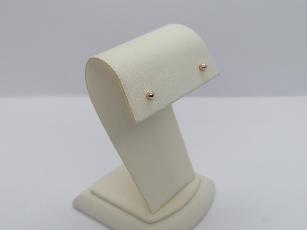 СЕРЬГИ ПУСЕТЫ без камня (Au 585)