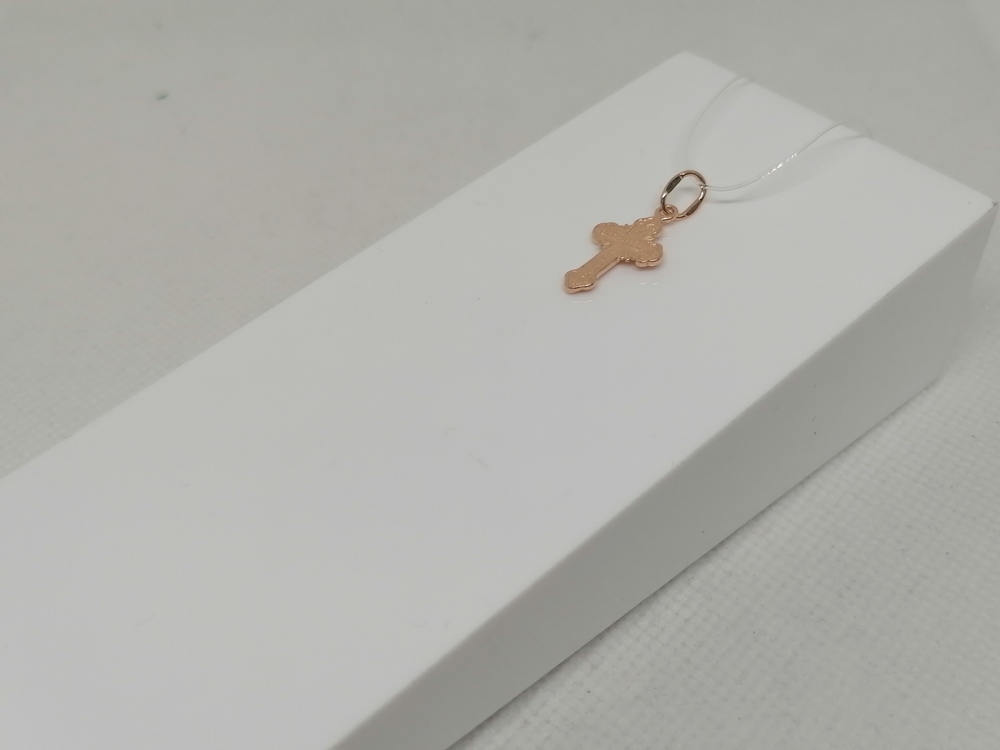 03-0082 ПОДВЕСКА КРЕСТ без камня (Au 585)