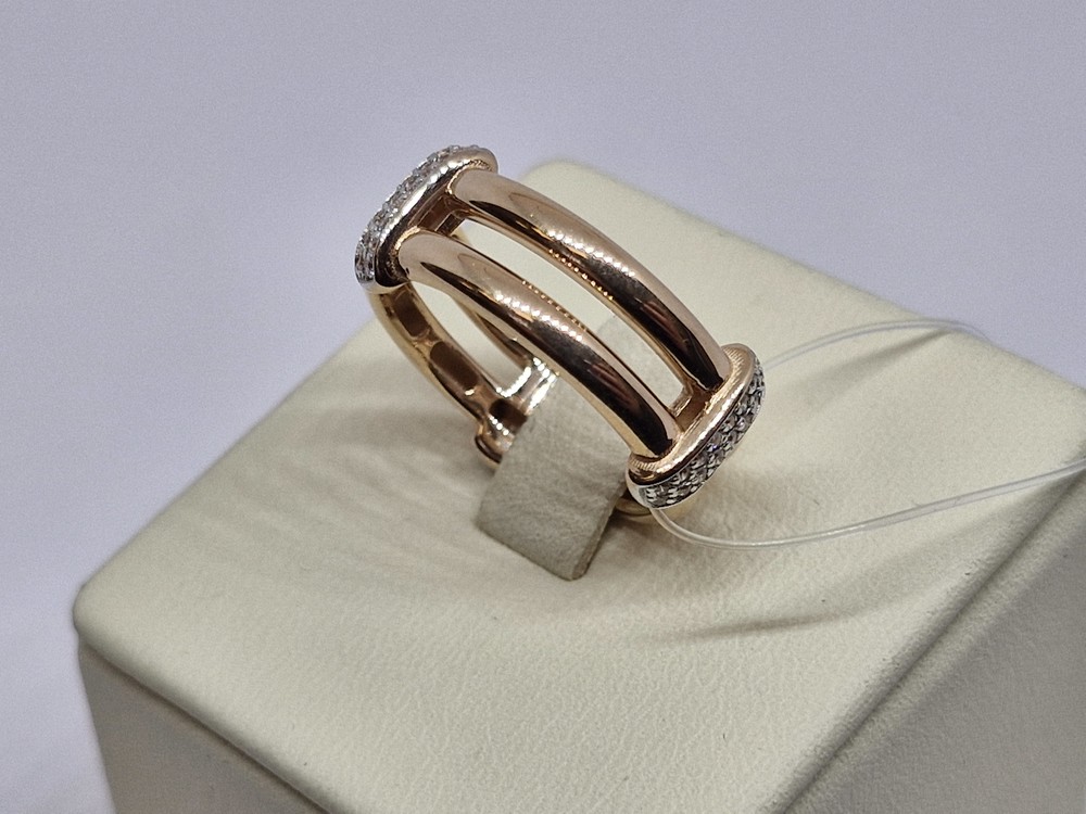 КОЛЬЦО С КАМНЯМИ (Au 585)