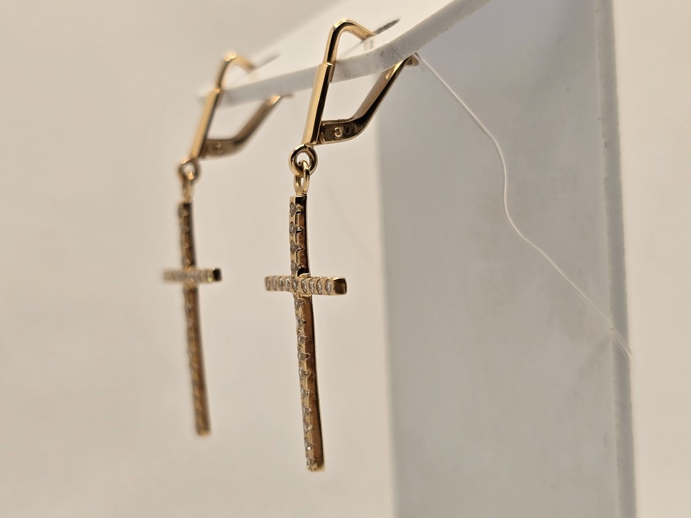 СЕРЬГИ С КАМНЯМИ (Au 585)