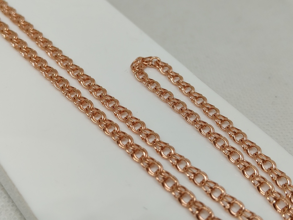 ЦЕПЬ ПУСТОТЕЛАЯ Бисмарк (Au 585)