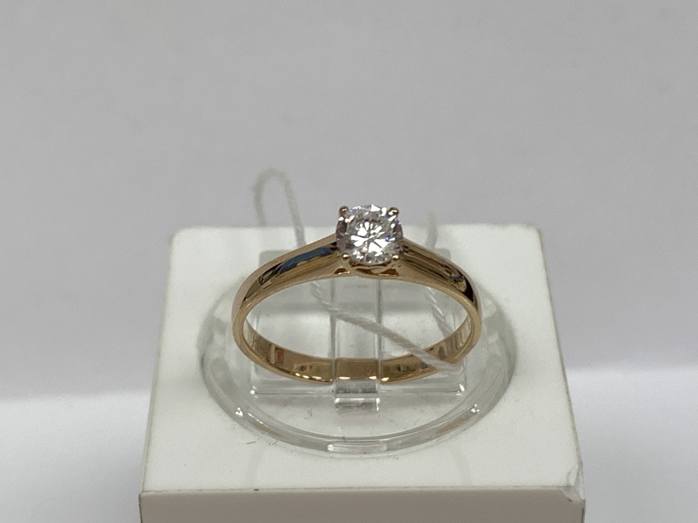 КОЛКМ585 КОЛЬЦО С КАМНЕМ (Au 585)