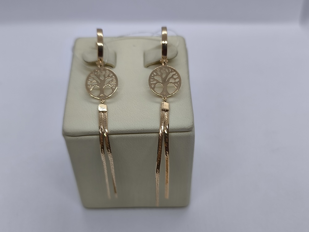 СЕРЬГИ БЕЗ КАМНЯ (Au 585)