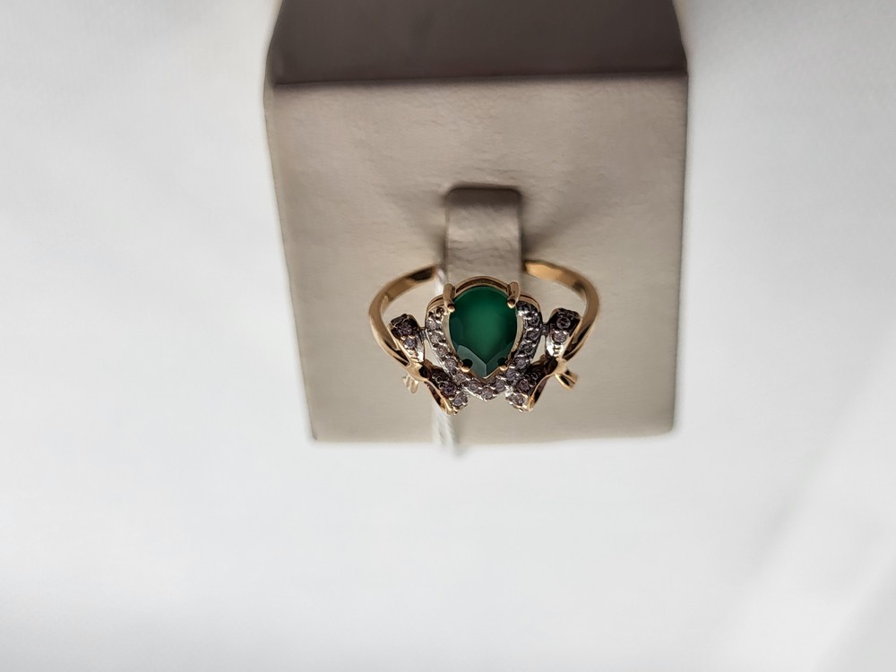 КОЛЬЦО С КАМНЯМИ (Au 585)