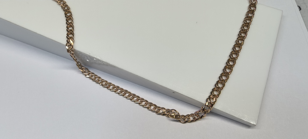 БРАСЛЕТ ПОЛНОВЕСНЫЙ Ромб двойной Au 585