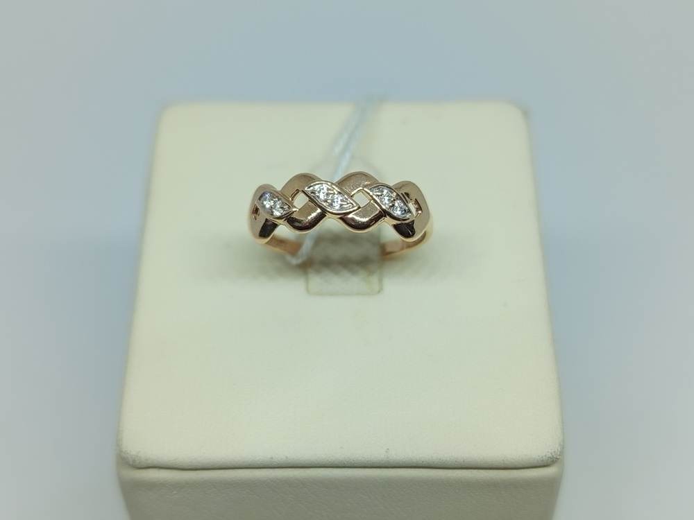 КОЛЬЦО С КАМНЯМИ (Au 585)