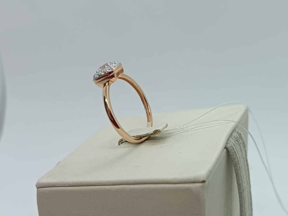 КОЛЬЦО С КАМНЯМИ (Au 585)