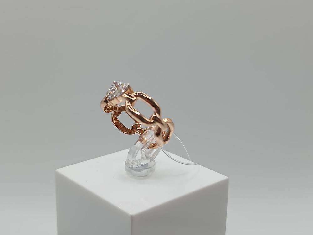 КОЛЬЦО С КАМНЯМИ (Au 585)