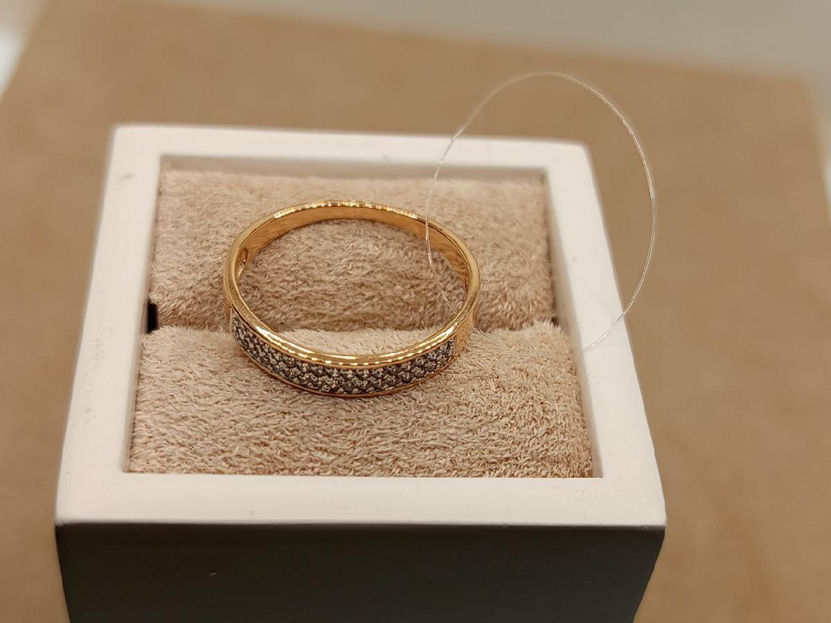 КОЛЬЦО С КАМНЯМИ (Au 585)