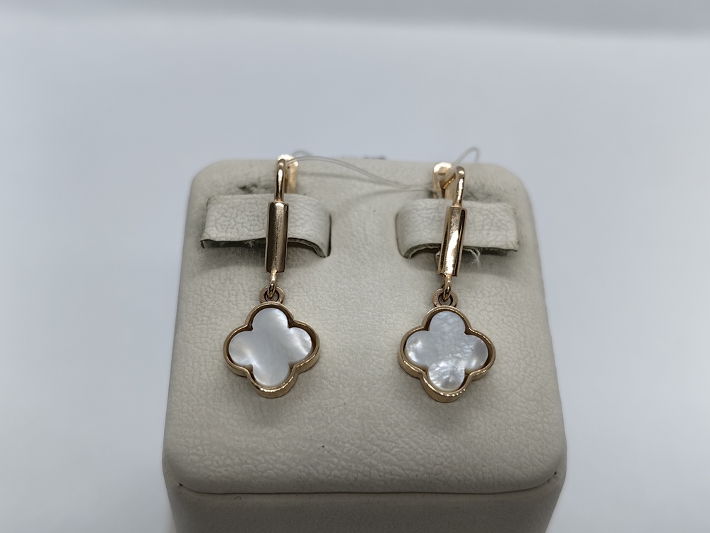 СЕРЬГИ С КАМНЕМ (Au 585)