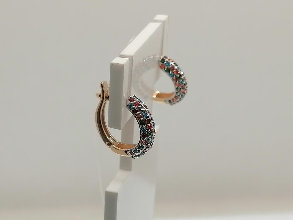 СЕРЬГИ С КАМНЯМИ (Au 585)